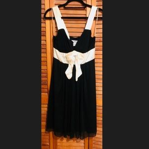 Juniors black & white dress